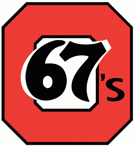 Ottawa 67s 1987-1998 primary logo iron on heat transfer